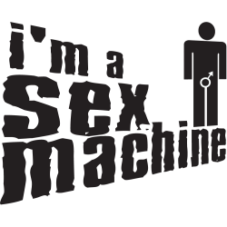 Sticker I am a sex machine