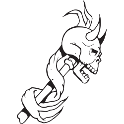 Sticker Tête de Mort 12