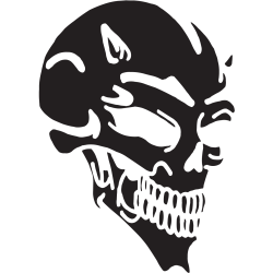 Sticker Tête de Mort 24