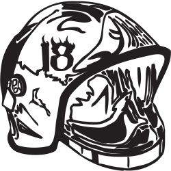 Sticker Casque de Pompier 4