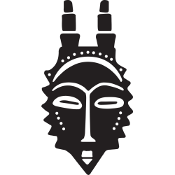 Sticker Masque Africain