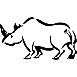 Sticker Rhinoceros 1