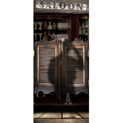 Sticker Porte Saloon Far West