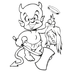 Sticker petit diable