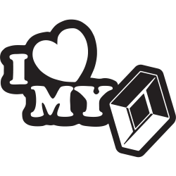 Sticker I Love My Renault