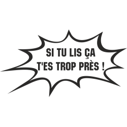 Sticker Humour Près