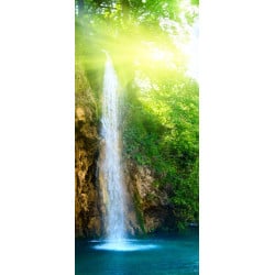 Sticker Porte Cascade Dans La Forêt