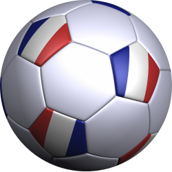 Sticker ballon foot france