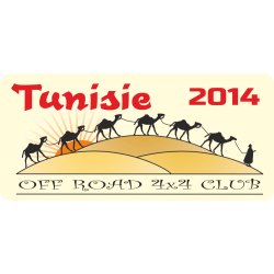 Autocollant 4x4 Off Road Tunisie 2014