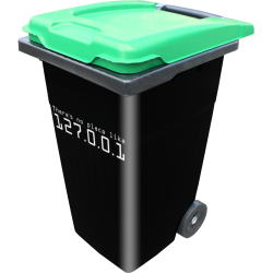 Sticker Poubelle 127.0.0.1