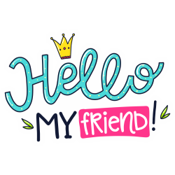 Autocollant Hello My Friend