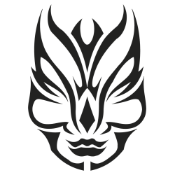 Sticker mural Masque