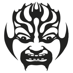 Sticker mural Masque