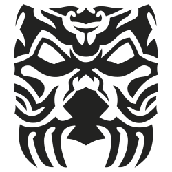 Sticker mural Masque