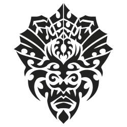 Sticker mural Masque