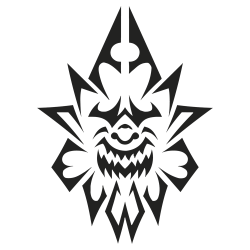 Sticker mural Masque