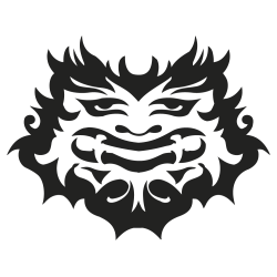 Sticker mural Masque