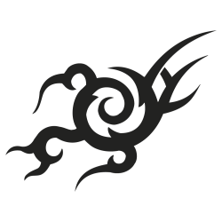 sticker scorpion tribal