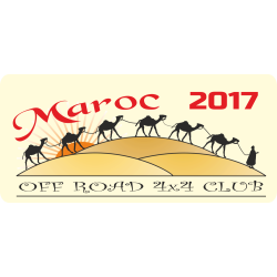 Autocollant 4x4 Off Road Maroc 2017 1