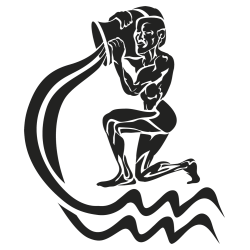 Sticker Signe du Zodiaque Verseau