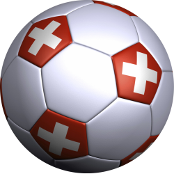 Sticker ballon foot suisse