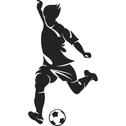 Sticker mural Footballer
