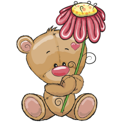 Autocollant Ours En Peluche Mignon 12