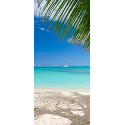 Sticker Porte Ile Paradisiaque 1