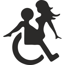 Sticker Handicapé Too Sexy