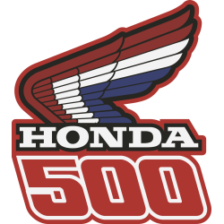 Autocollant Honda Moto 500 Gauche