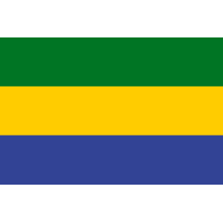 Autocollant Drapeau Gabon