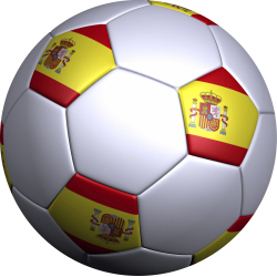 Sticker ballon foot espagne