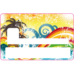 Sticker CB Abstrait - Skin pour Carte Bancaire 7