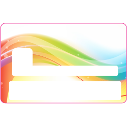 Sticker CB Abstrait - Skin pour Carte Bancaire 11