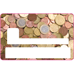 Sticker CB Monnaie - Skin pour Carte Bancaire