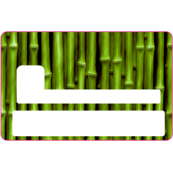 Sticker CB Bambou - Skin pour Carte Bancaire 1