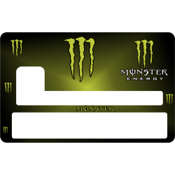 Sticker Cb Monster Energy - Skin Pour Carte Bancaire