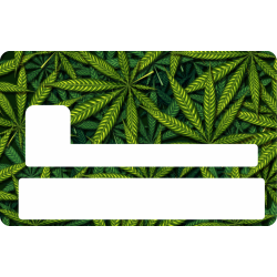 Sticker Cb Cannabis - Skin Pour Carte Bancaire