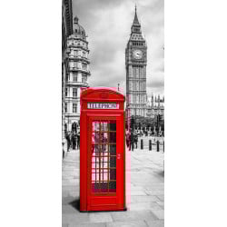 Sticker Porte Cabine Téléphone Big Ben Londres