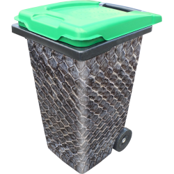 Sticker Poubelle Peau Serpent