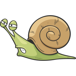 Autocollant Enfant Escargot