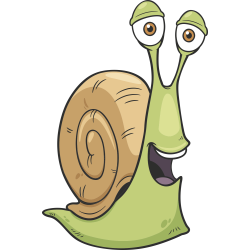 Autocollant Enfant Escargot Content