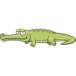 Autocollant Enfant Crocodile