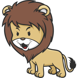 Autocollant Enfant Lion