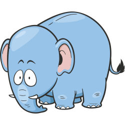 Autocollant Enfant Eléphant 1