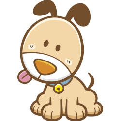 Autocollant Enfant Chien Langue Tirée 2