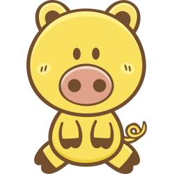 Autocollant Enfant Cochon 2