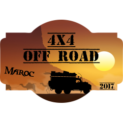 Autocollant 4x4 Off Road Maroc 2017