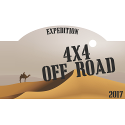 Autocollant 4x4 Off Road Désert Expedition 2017