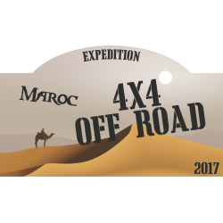 Autocollant 4x4 Off Road Désert Maroc 2017